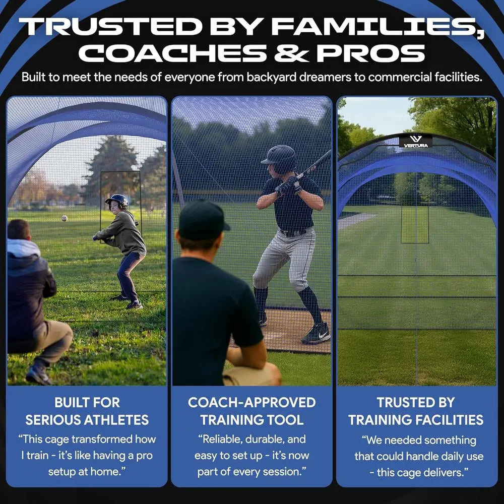 Durable Portable Baseball And Softball Batting Practice Net