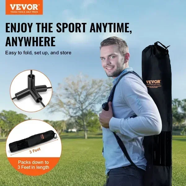 Portable Adjustable Badminton Volleyball And Pickleball Net Set