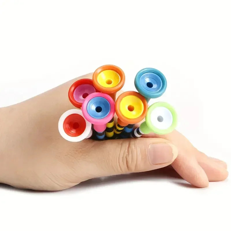 Unbreakable Golf Tees With Rubber Heads for Reduced Friction and Spin