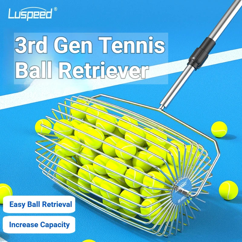 Luspeed Tennis Ball Picker And Retriever For Easy Practice Pickup