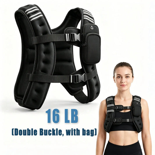 Iron Sand Weighted Vest With Phone Pocket And Reflective Stripe