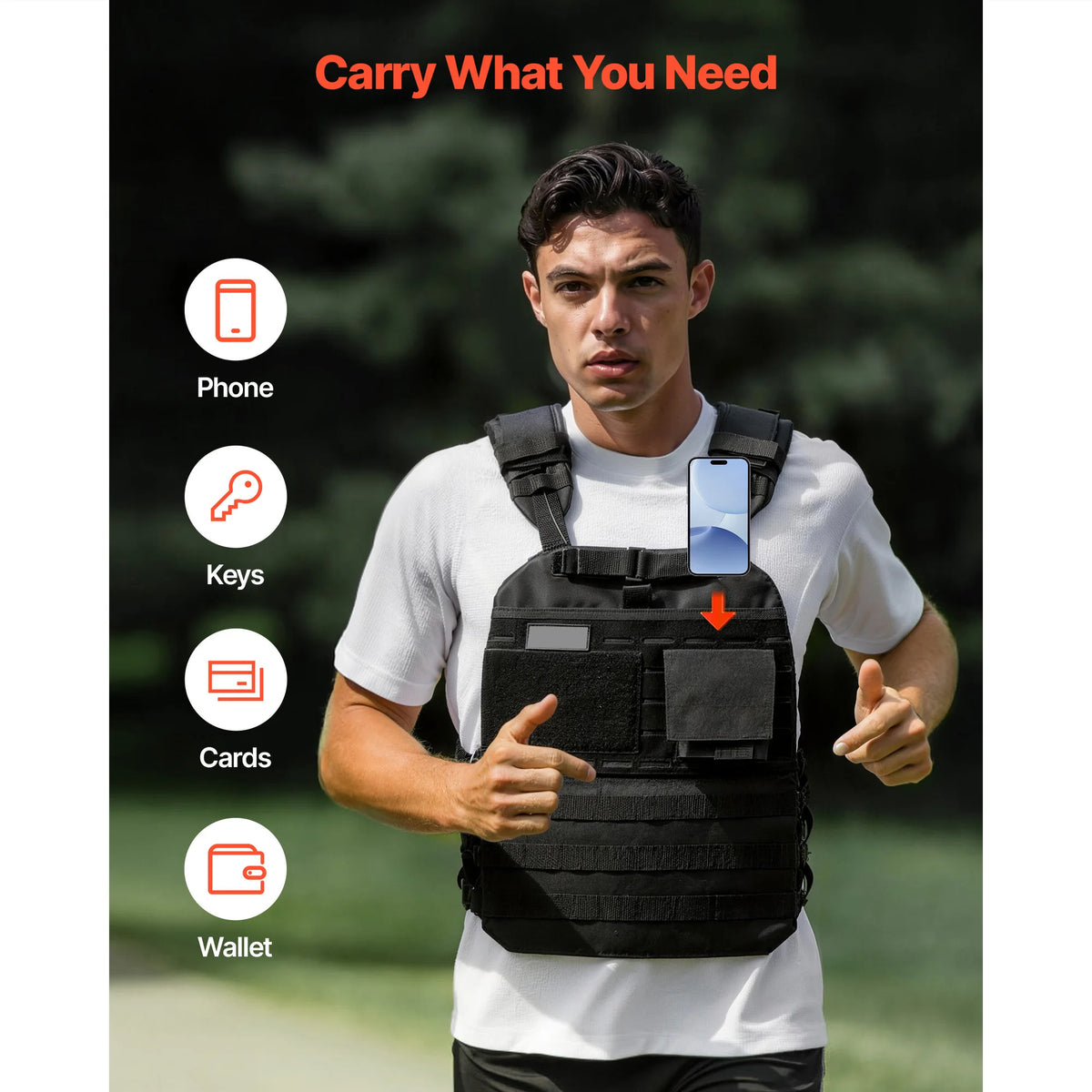 SucceBuy Weighted Vest With Shoulder Padding For Strength Training and Running