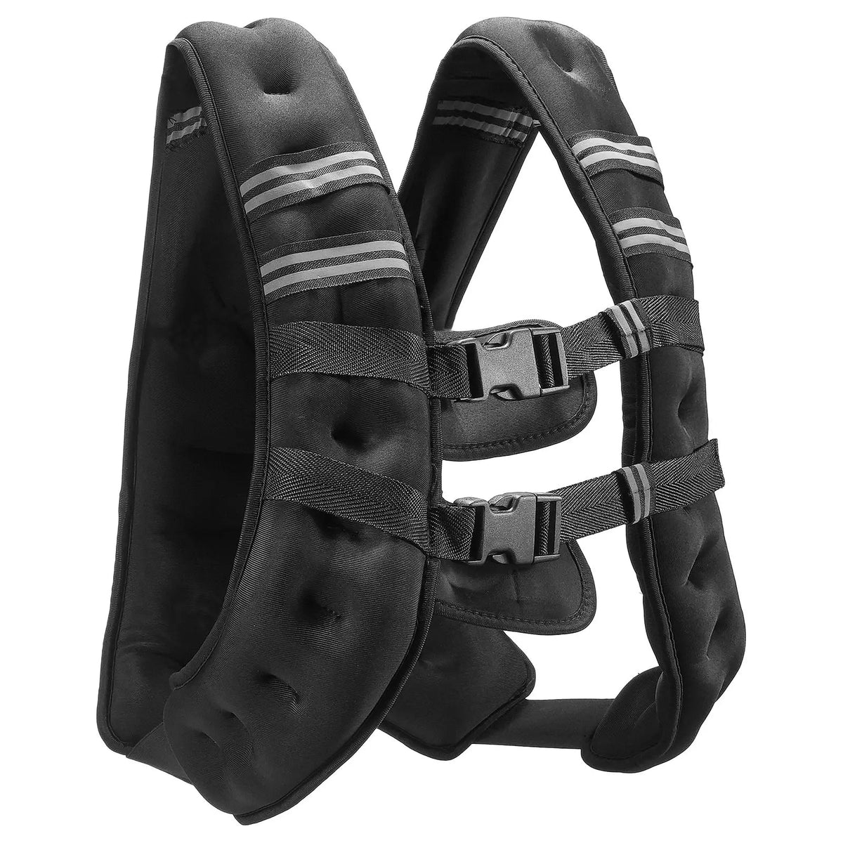 Adjustable Weighted Workout Vest With Reflective Stripes For Training