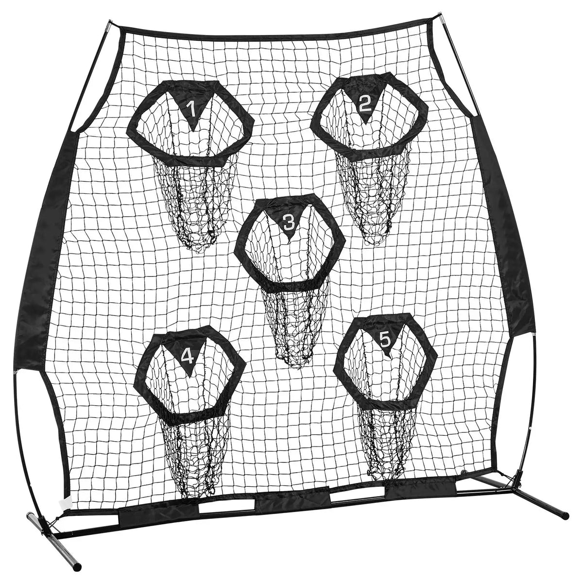 Football Target Net With Five Pockets For Quarterback Accuracy Training