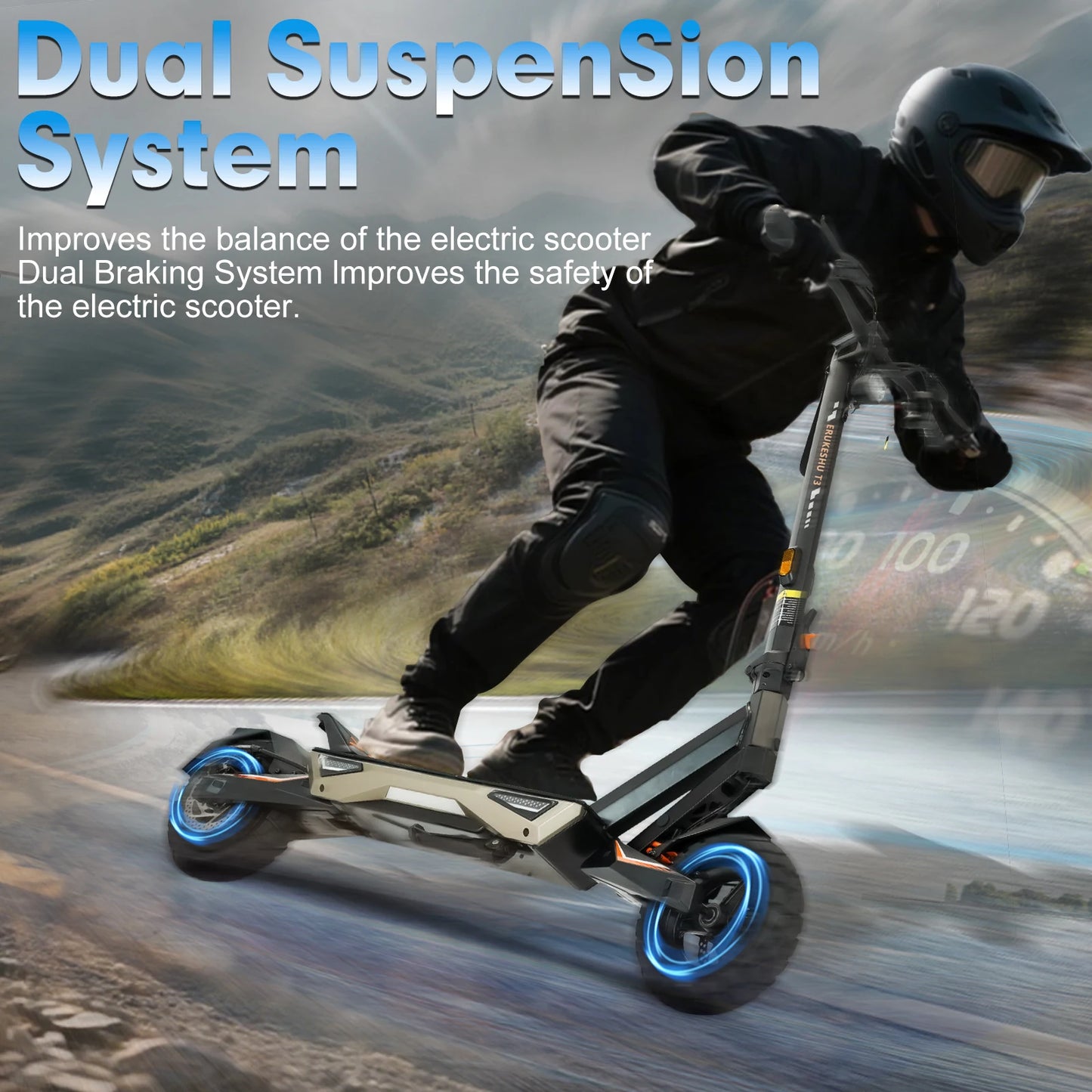 BIkydom 1500W Electric Scooter For Adults With Folding Design