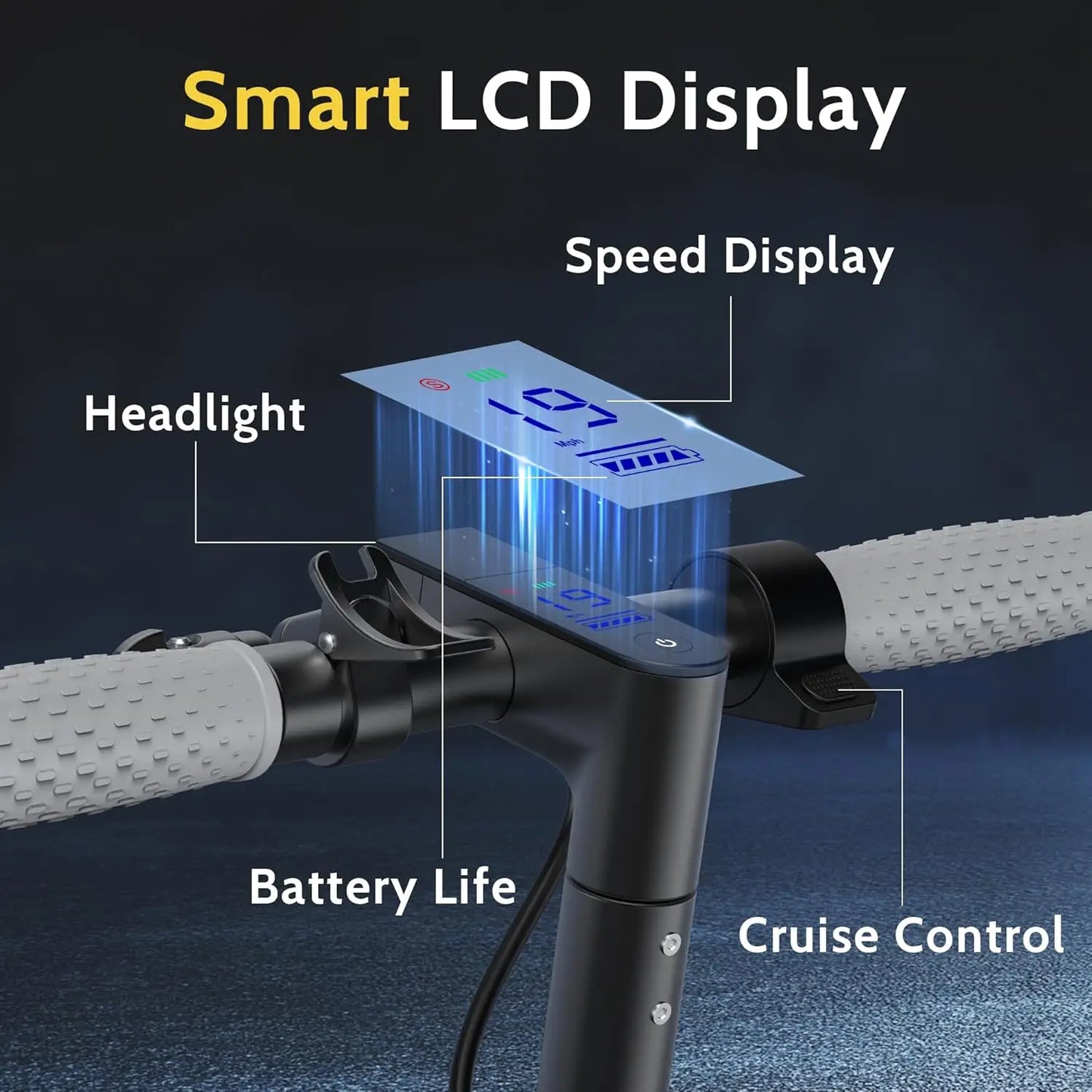 Navic T5 Electric Scooter Foldable Design 22 Mile Daily Commute