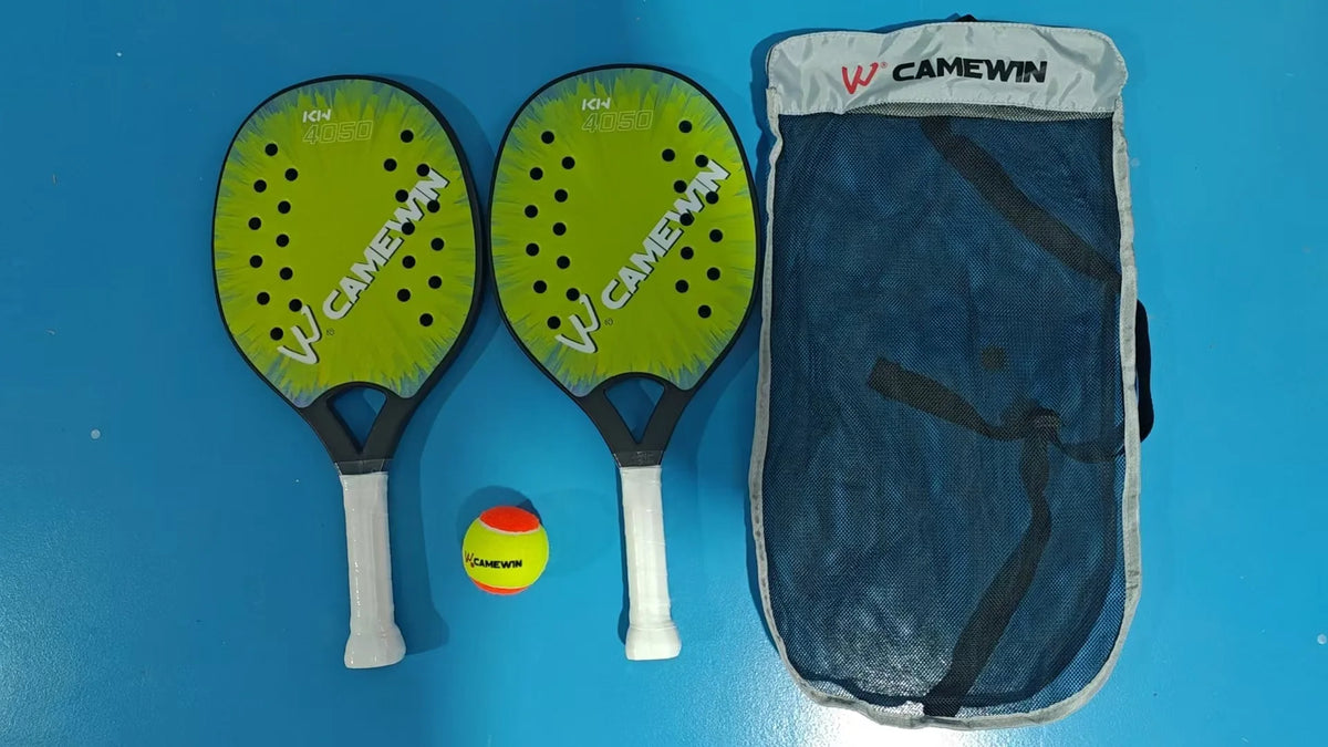 Portable Beach Tennis Rackets for Kids with Lightweight EVA Core