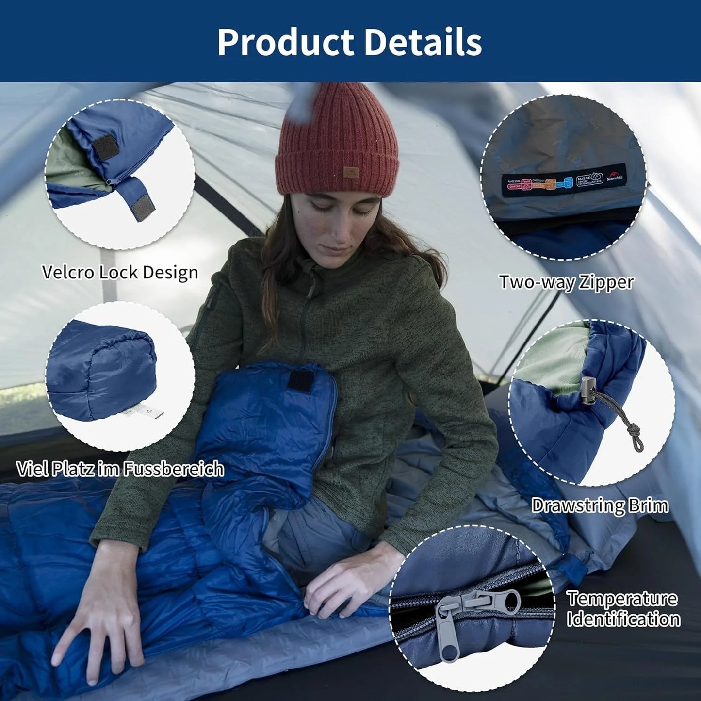 Naturehike Mummy Sleeping Bag MJ300 MJ600 Ultra Winter Warm
