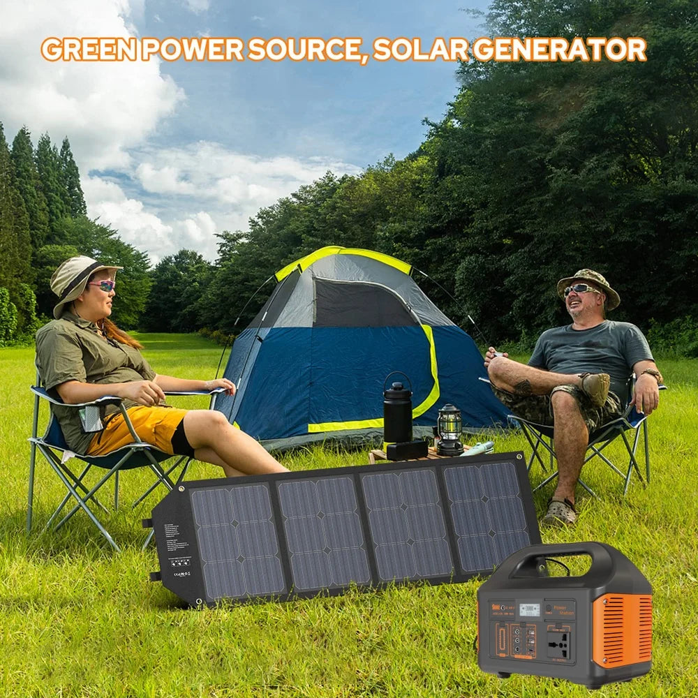 Jsdsolar 300W Portable Solar Power Station Emergency Generator