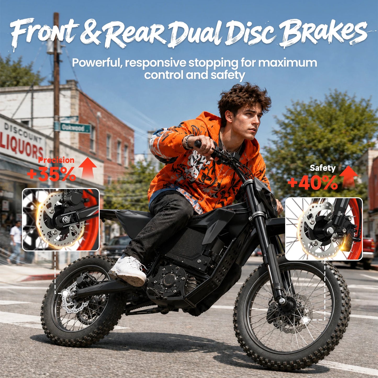 QRONGE X1 Spark Electric Dirt Bike Featuring Dual Suspension