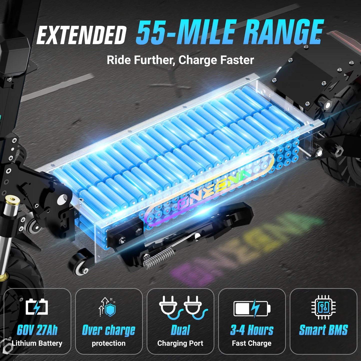 Joyful Rider 5600W Dual Motor Electric Scooter For Adults