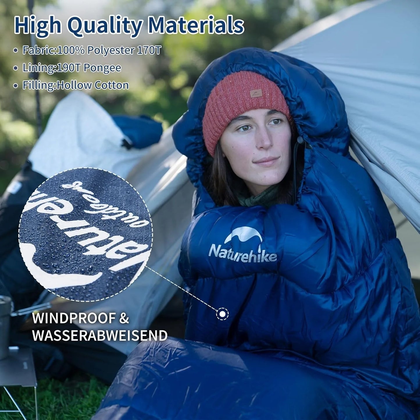 Naturehike Mummy Sleeping Bag MJ300 MJ600 Ultra Winter Warm