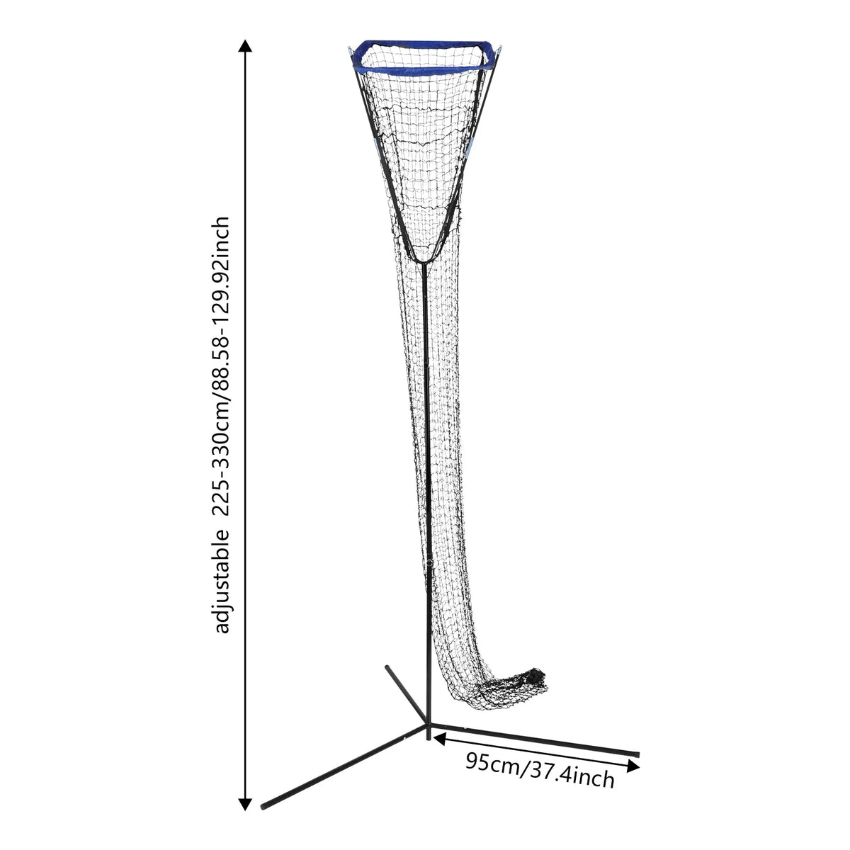 Adjustable Volleyball Training Net for Serving, Hitting and Setting Practice