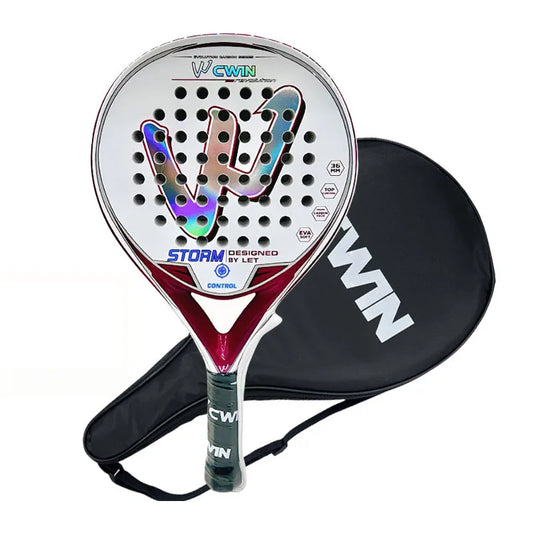 Carbon Fiber Padel Racket With Soft EVA Surface And Bag