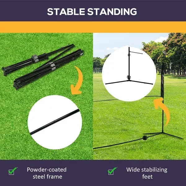 Adjustable Outdoor Badminton Volleyball And Pickleball Net Game Set