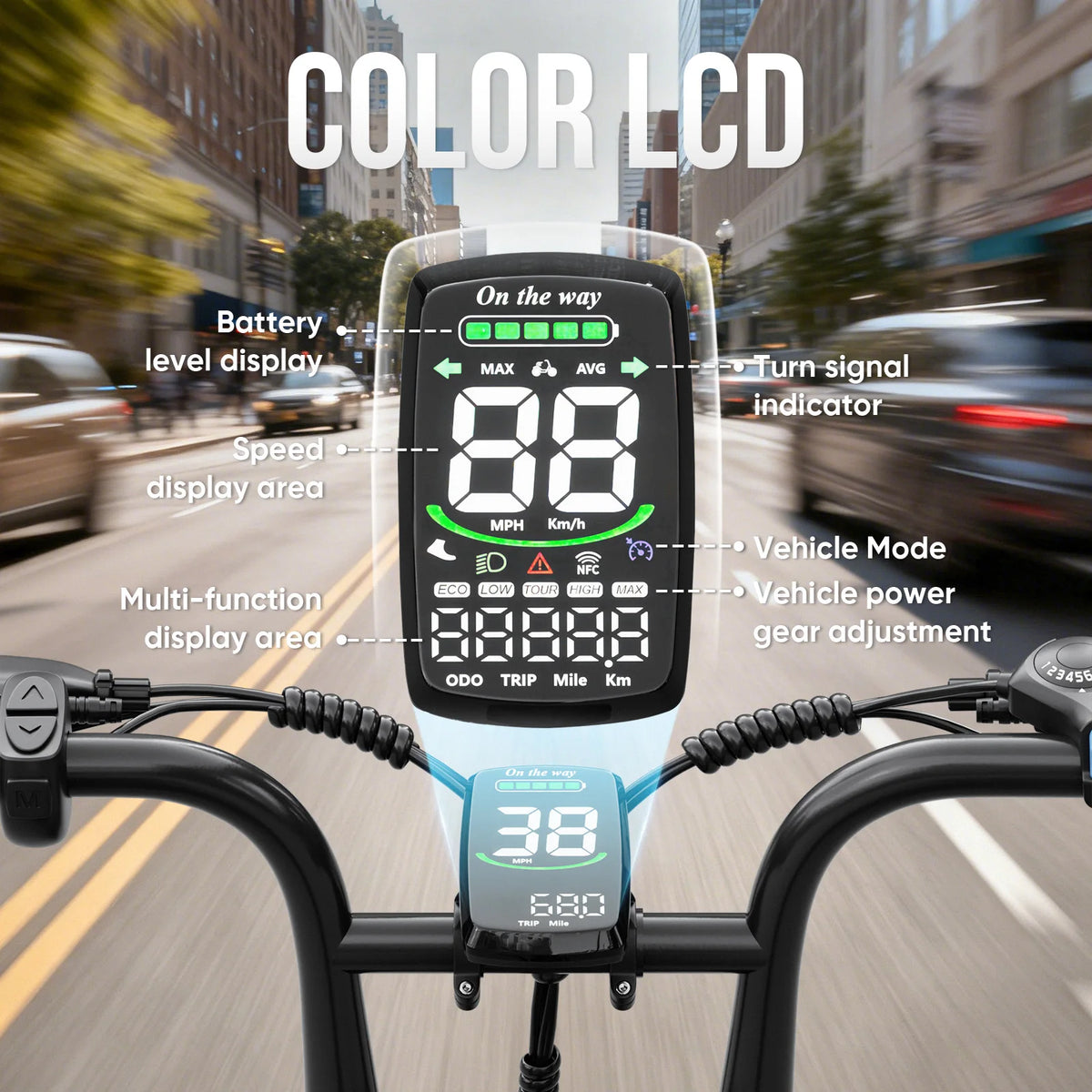 Eilleo Spacewalk Fat Tire Electric Bike With Removable Battery