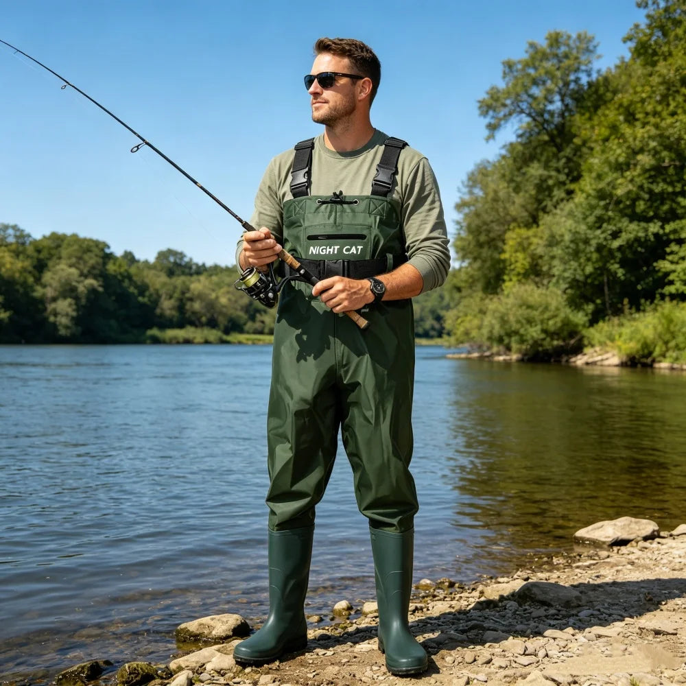 Night Cat Waterproof Breathable Chest Wader For Hunting And Fishing