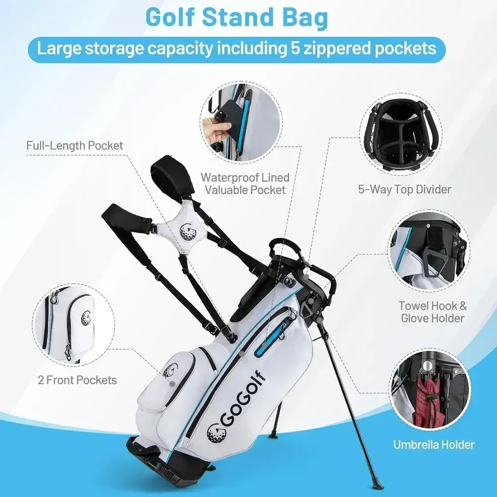 Complete Right Hand Golf Club Set Driver Hybrids Irons Putter