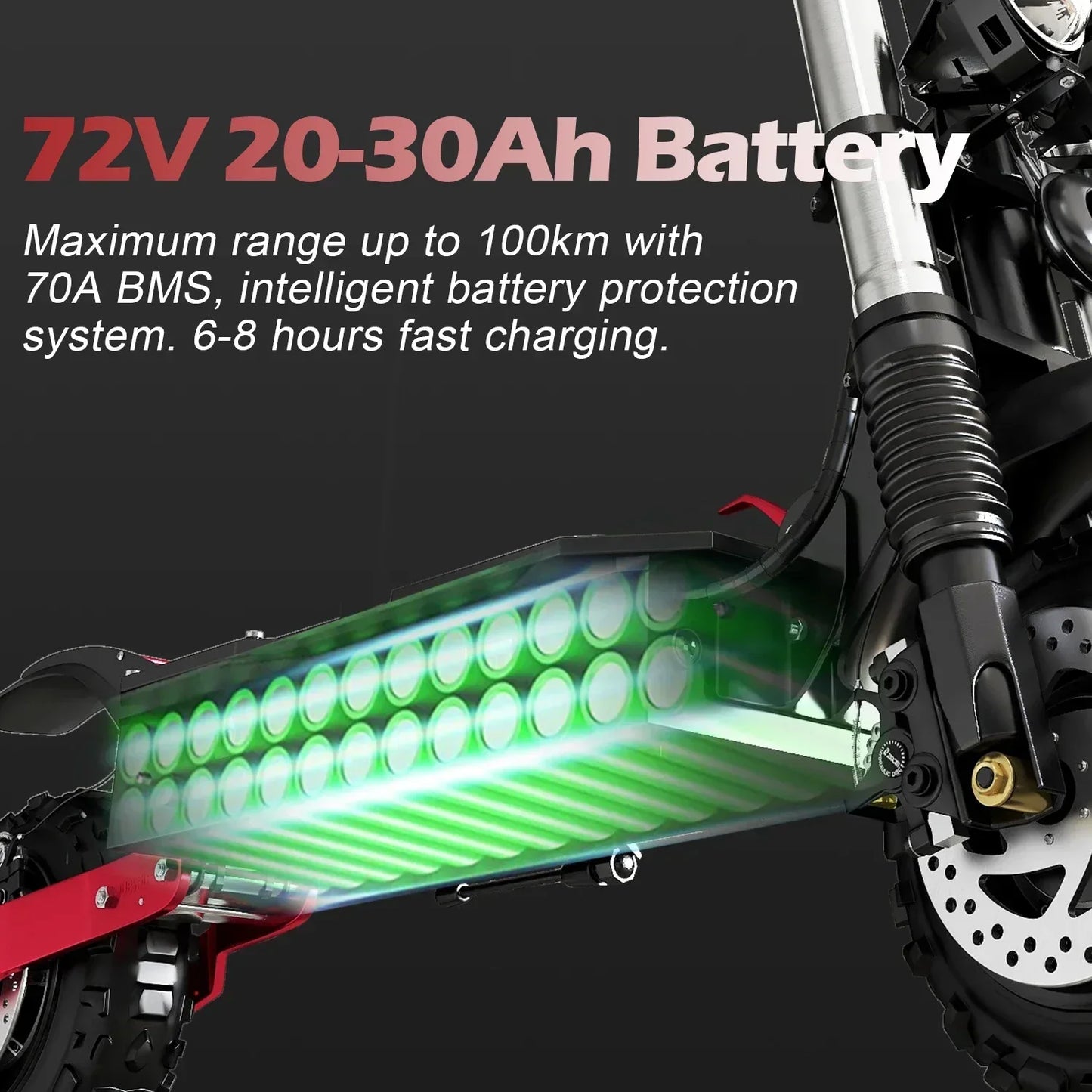 Dual Motor 6000W Folding Electric Scooter For Adults