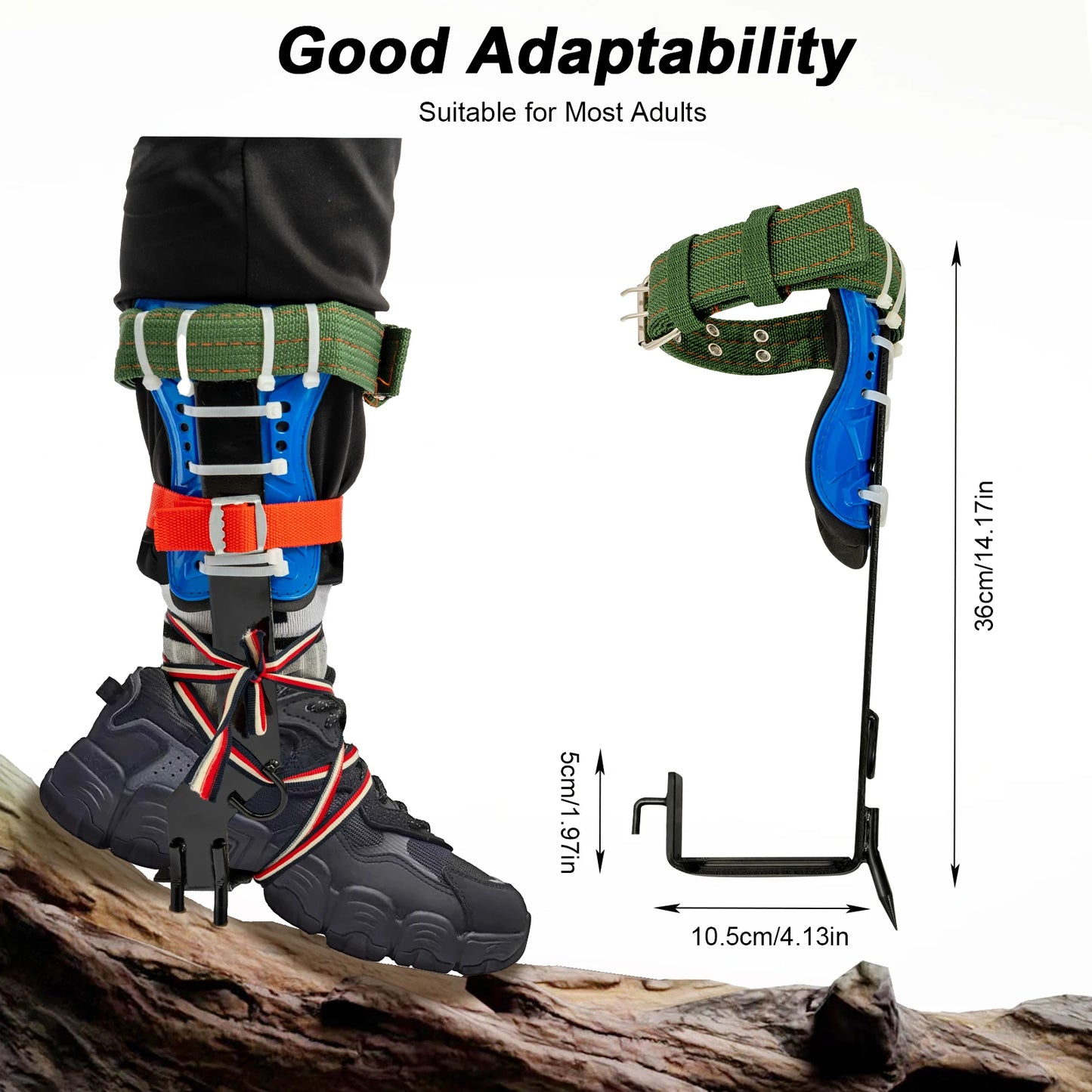 Tree Climbing Spikes Kit With Safety Belt Harness Arborist Gear