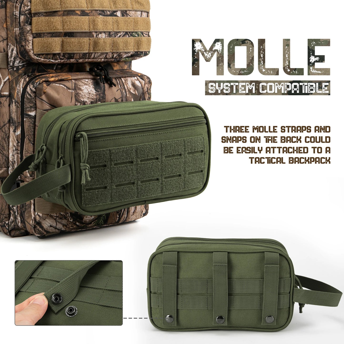 ReFire Gear Tactical Toiletry Bag Unisex Dopp Kit Molle