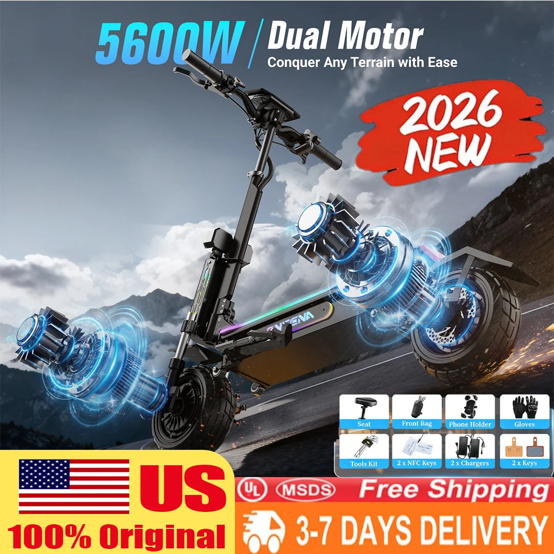 Joyful Rider 5600W Dual Motor Electric Scooter For Adults