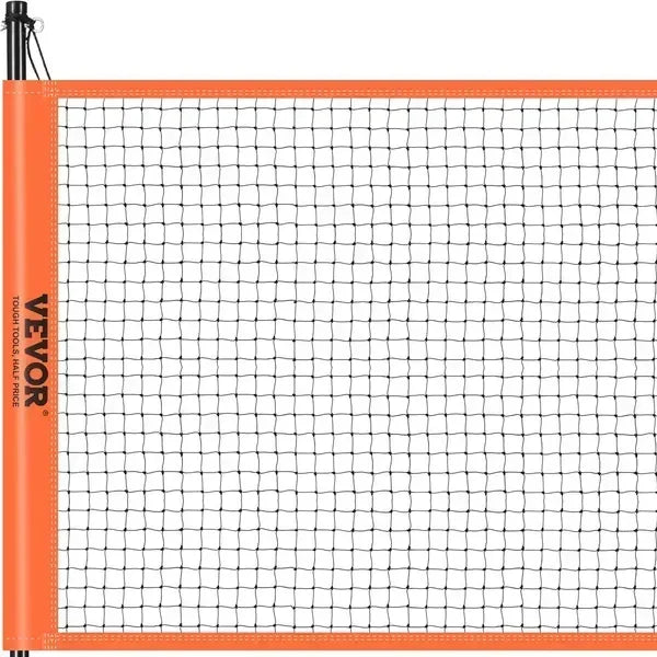 Portable Volleyball And Badminton Net Set With Adjustable Steel Poles