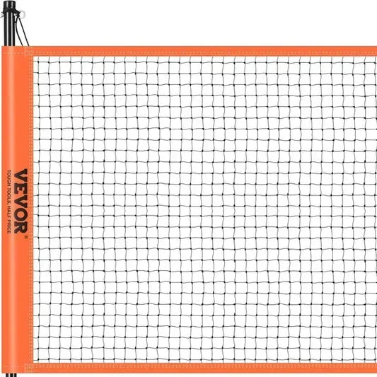 Portable Volleyball And Badminton Net Set With Adjustable Steel Poles