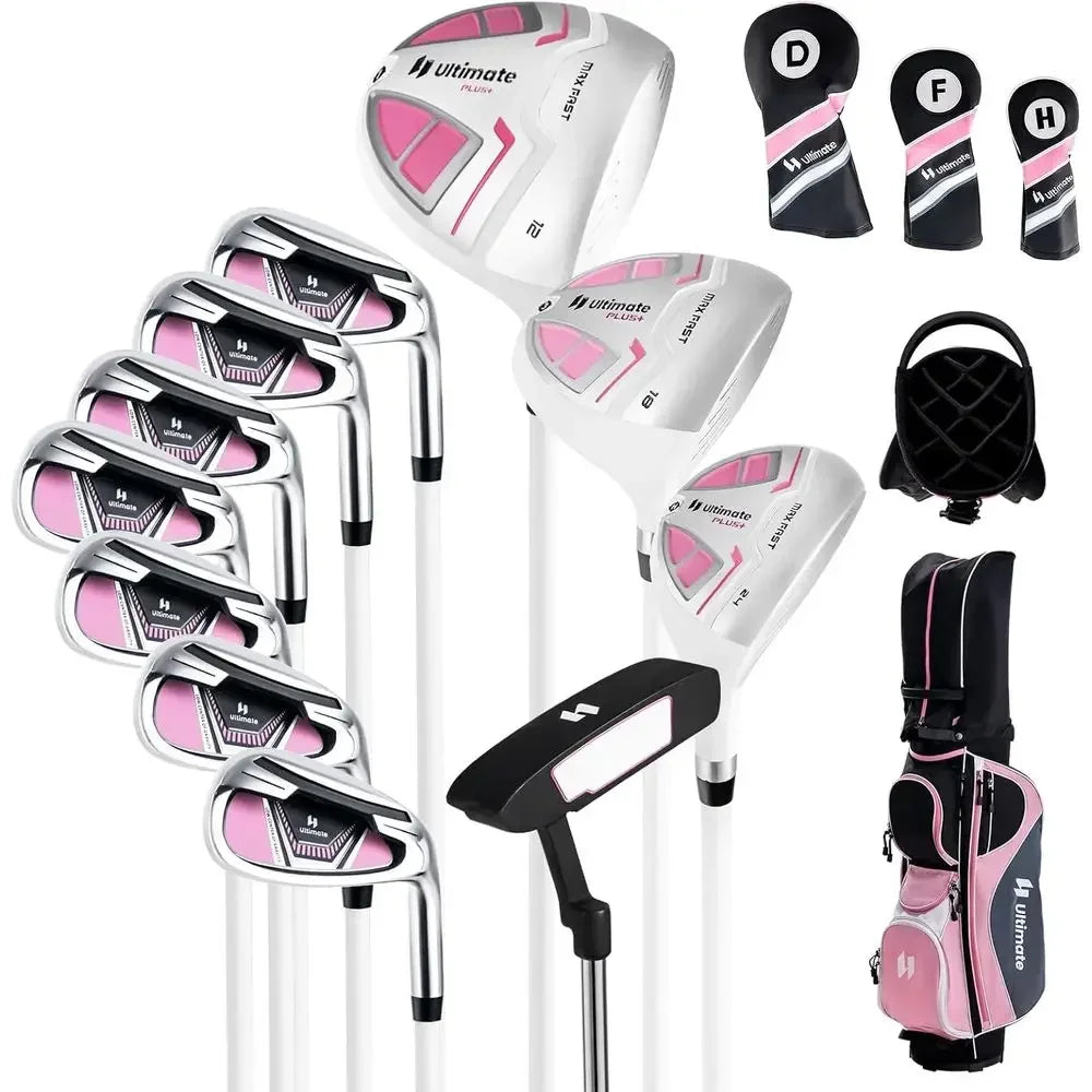 Ladies Golf Club Set With Driver Hybrid Irons And Putter