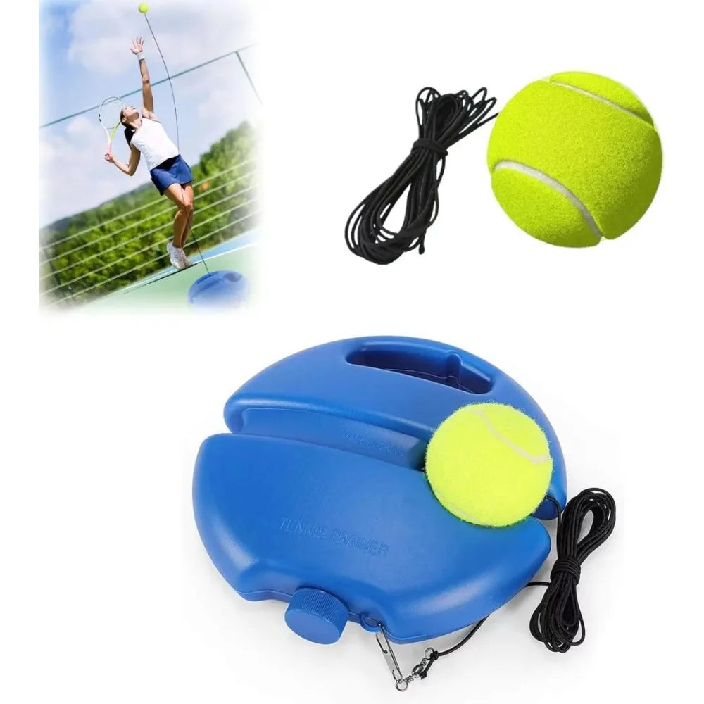 Tennis Rebound Training Base with Elastic Cord for Practice