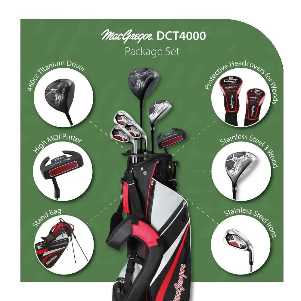 DCT4000 Men's Golf Club Set With Bag And Titanium Driver