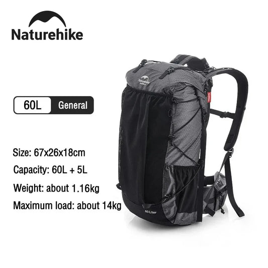 Naturehike High Capacity Mountain Backpack For Hiking And Travel