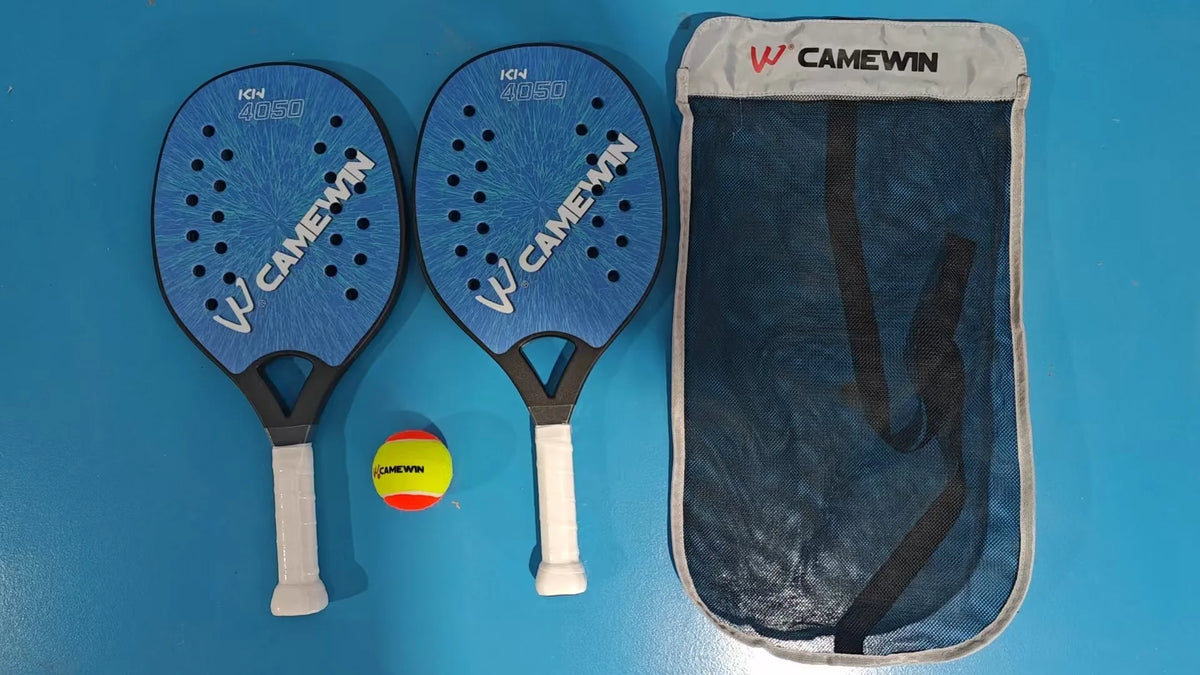 Portable Beach Tennis Rackets for Kids with Lightweight EVA Core