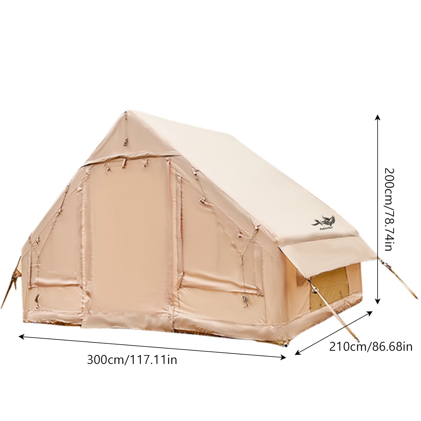Inflatable Camping Tent With Skylight And Breathable Mesh Design