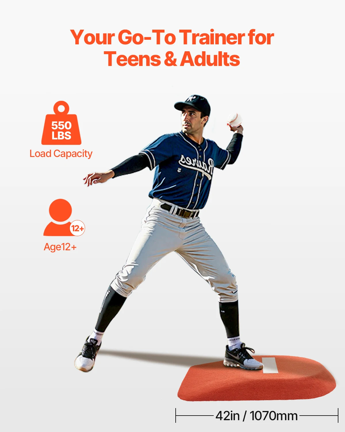 SucceBuy Baseball Pitching Mound With Antifade Turf For Training