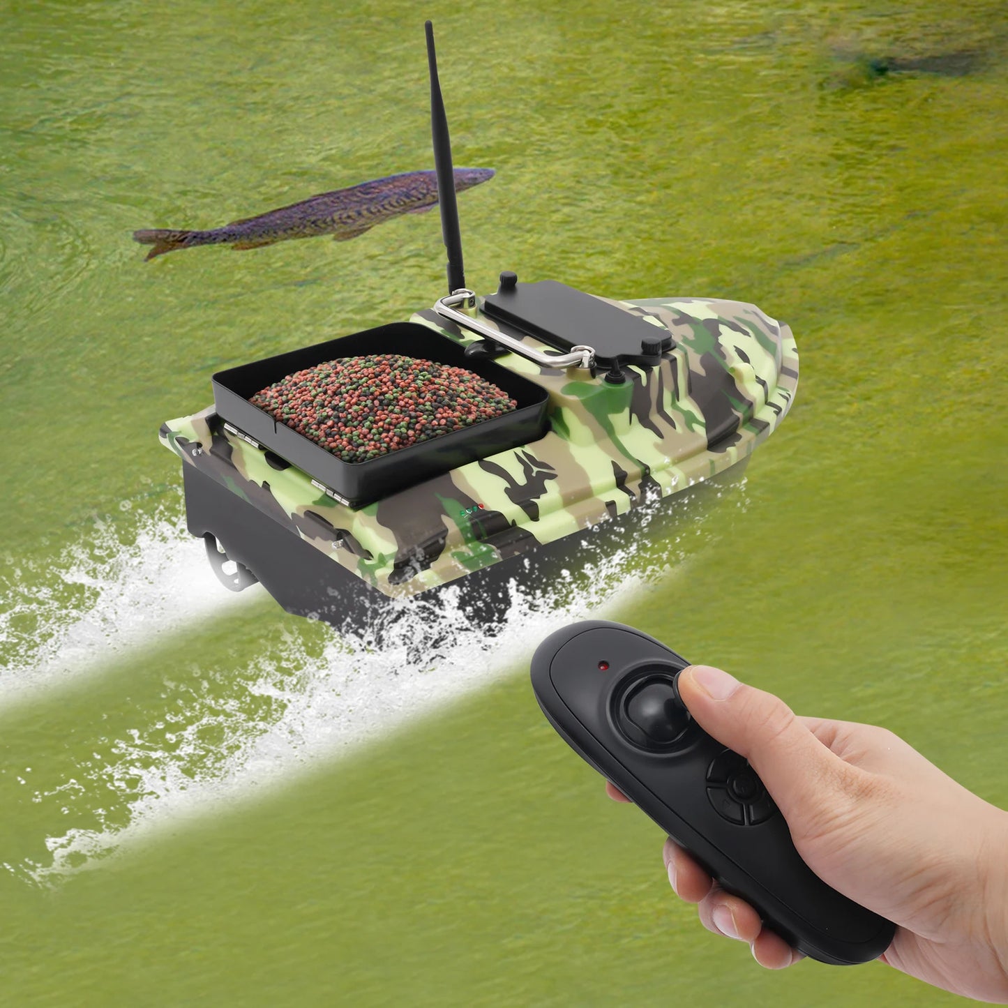 Remote Control High Speed Fishing Bait Boat For Pool Lake
