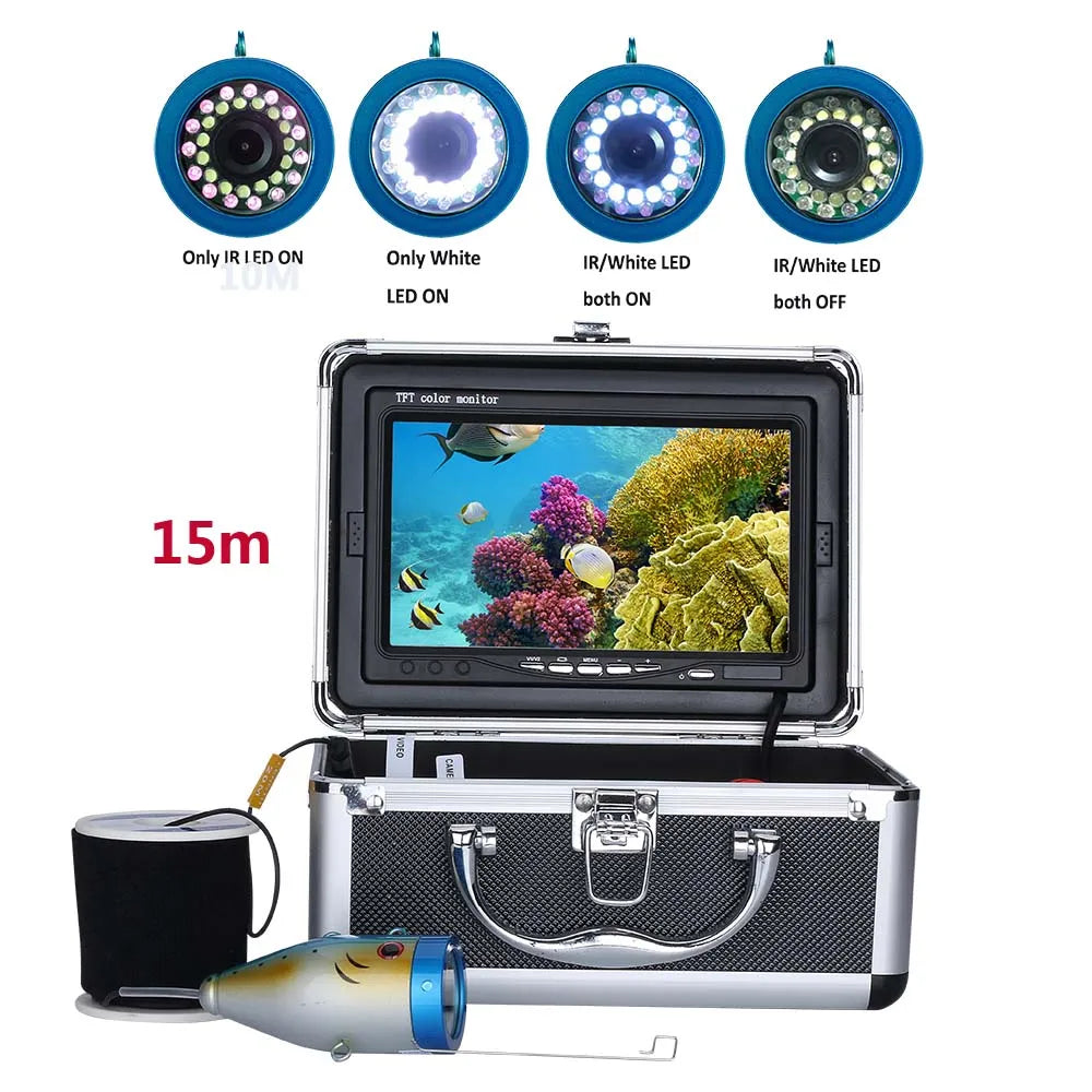 Mountainone Underwater Fishing Camera With Long Cable And LEDs