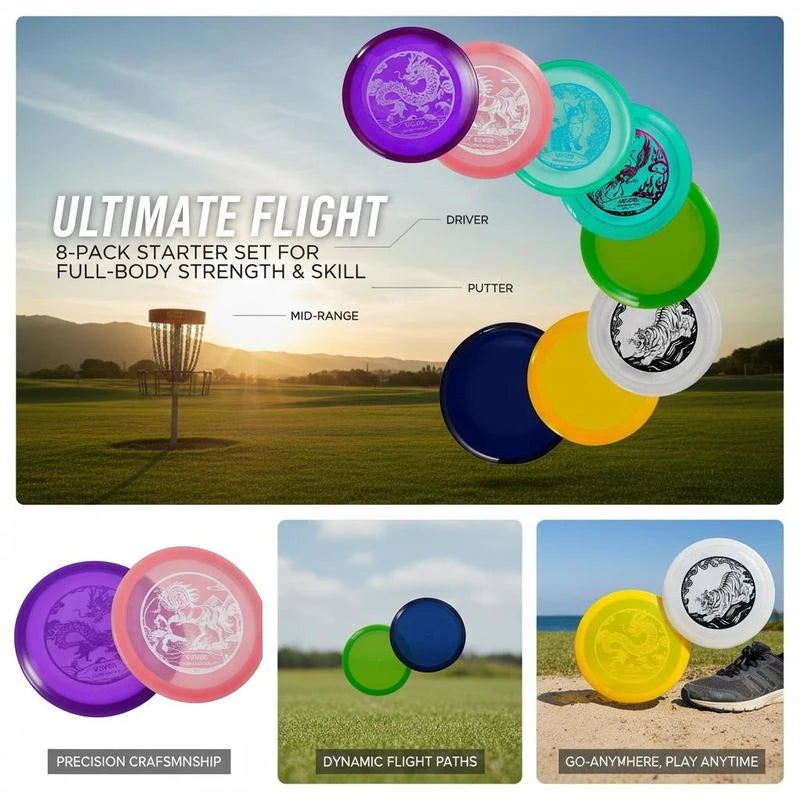 PDGA Approved Disc Golf Starter Set With Putter And Driver