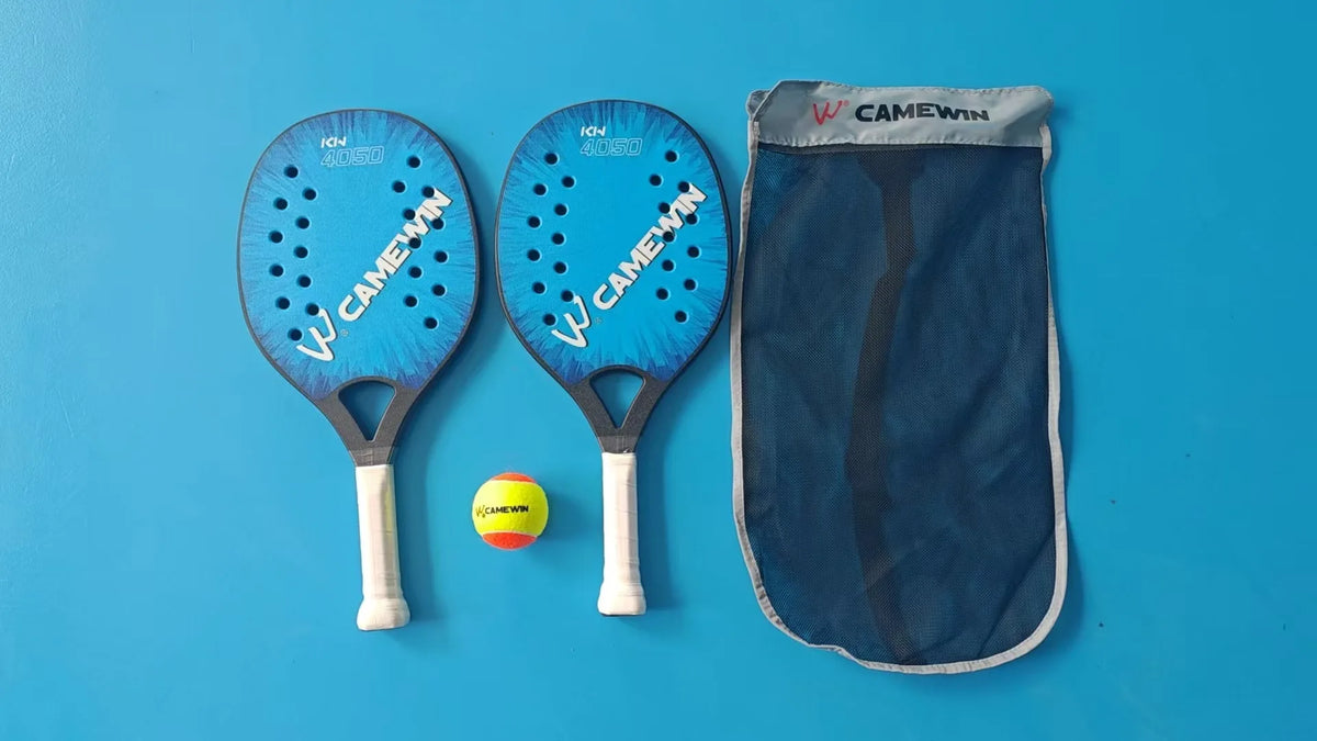 Portable Beach Tennis Rackets for Kids with Lightweight EVA Core
