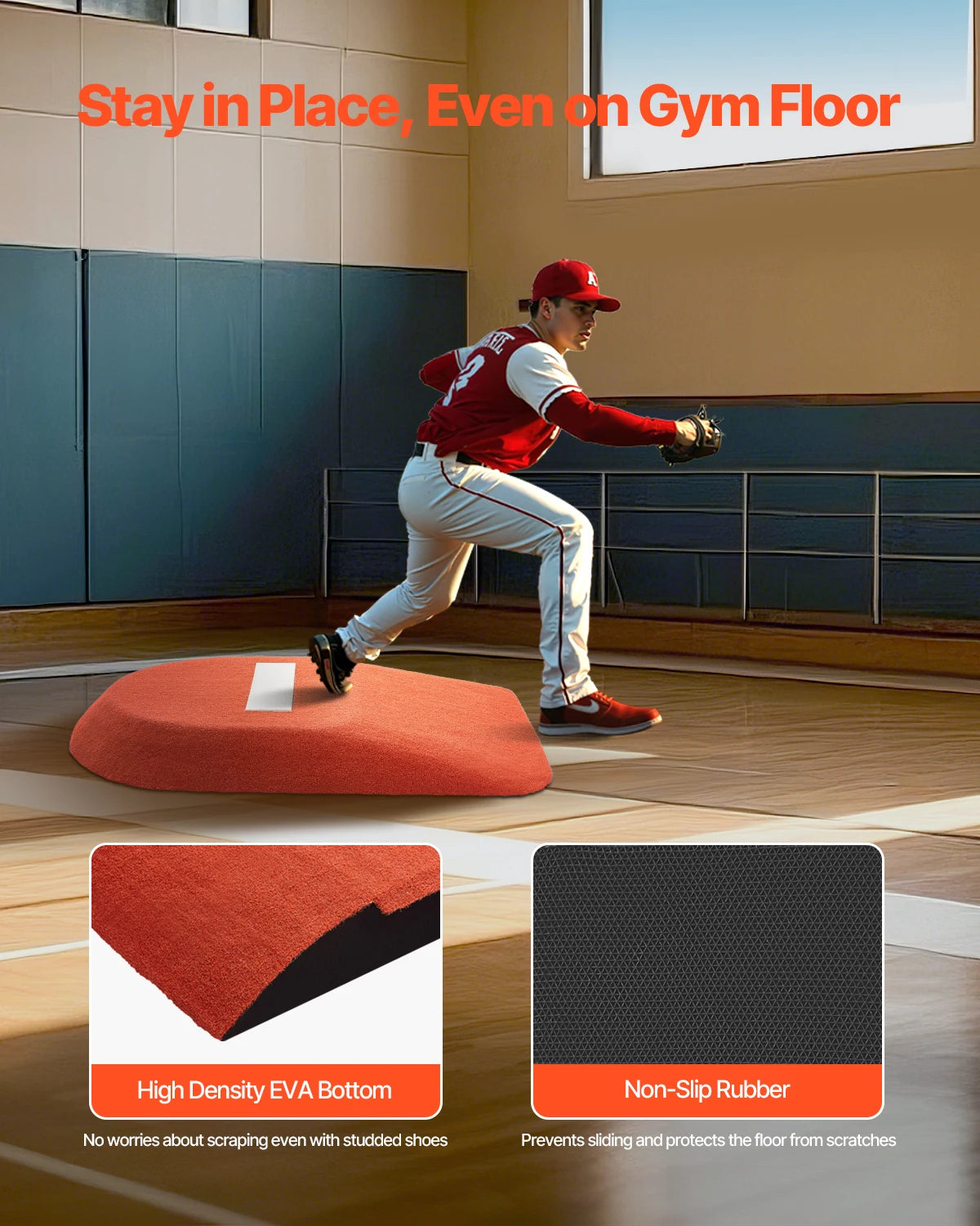 SucceBuy Baseball Pitching Mound With Antifade Turf For Training