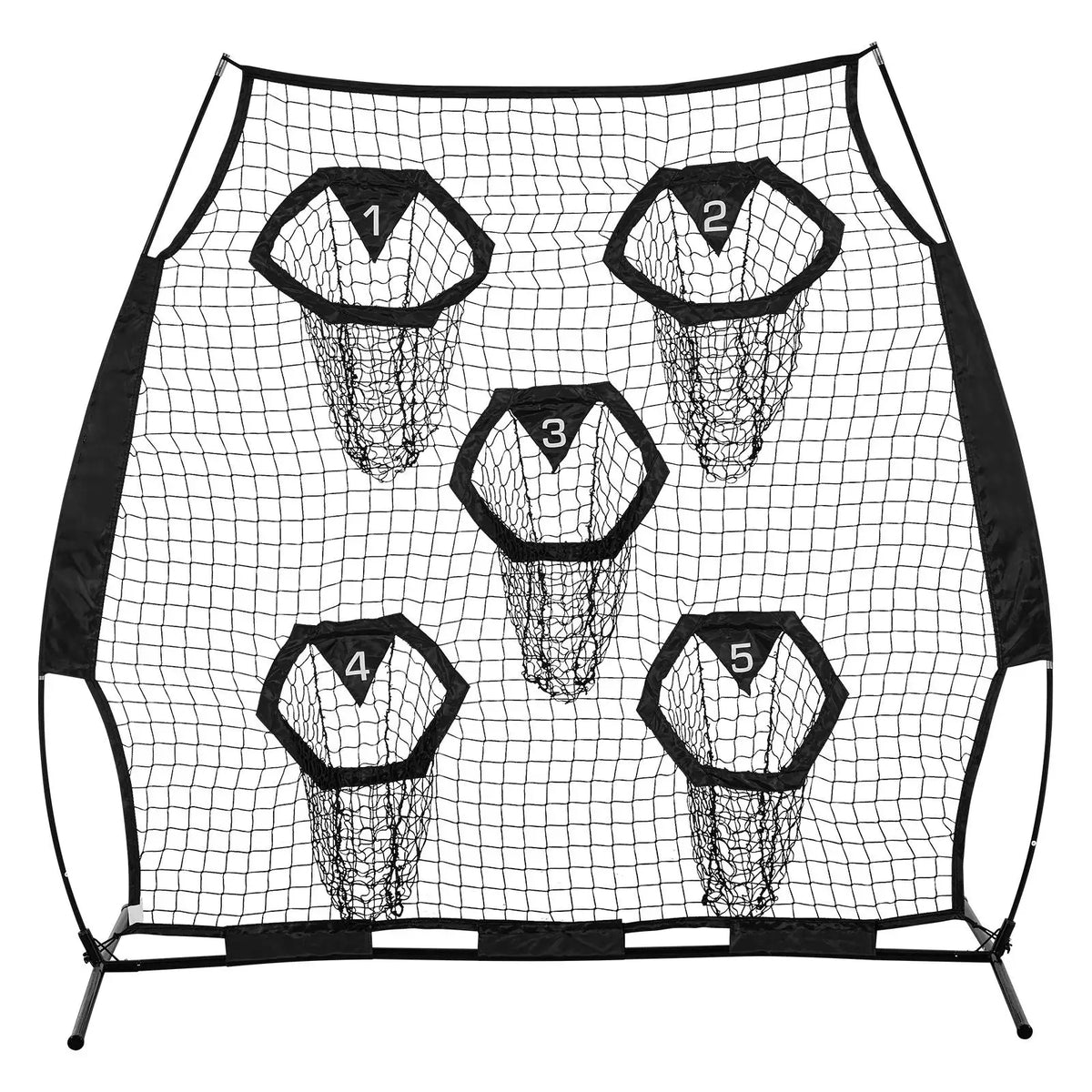 Football Target Net With Five Pockets For Quarterback Accuracy Training