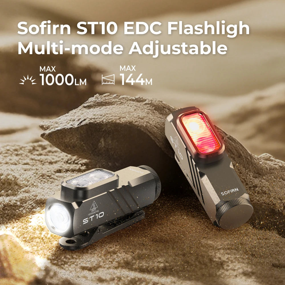 Sofirn ST10 EDC Flashlight 1000 Lumen USB C Rechargeable