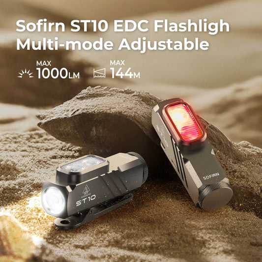 Sofirn ST10 EDC Flashlight 1000 Lumen USB C Rechargeable