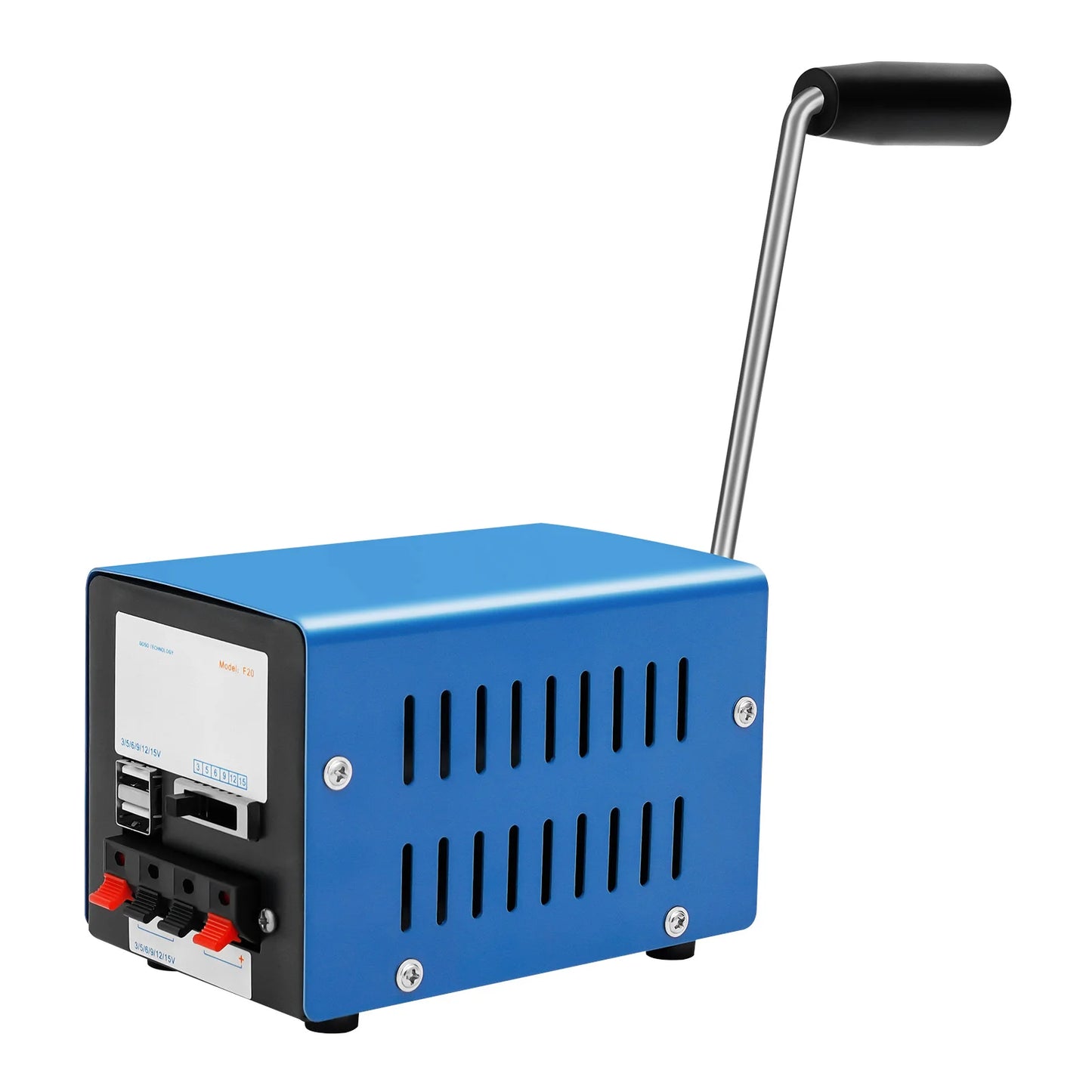 Manual Hand Crank Generator 20W Portable USB Emergency Charger