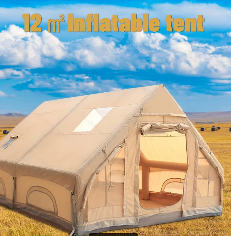 Inflatable Camping Tent With Skylight And Breathable Mesh Design
