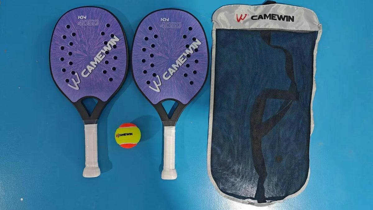 Portable Beach Tennis Rackets for Kids with Lightweight EVA Core