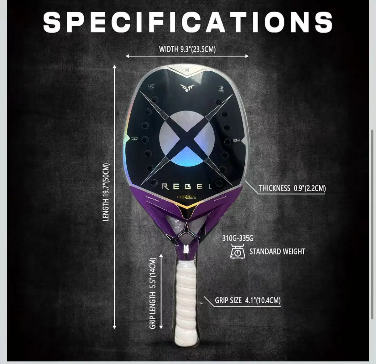 Carbon Fiber Beach Tennis Racket For Powerful Play