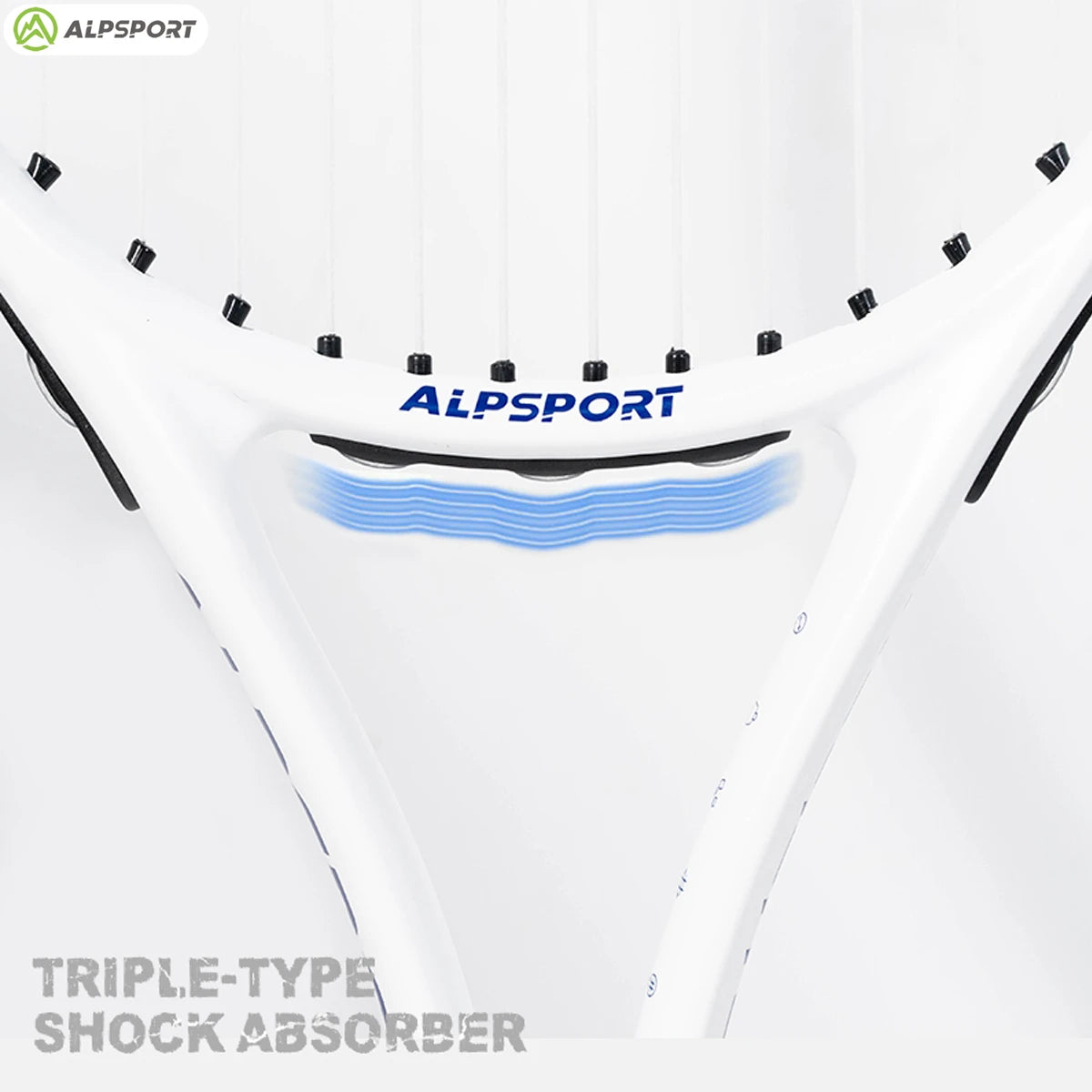 ALPSPORT Carbon Fiber Tennis Racket for Professional Training and Recreation