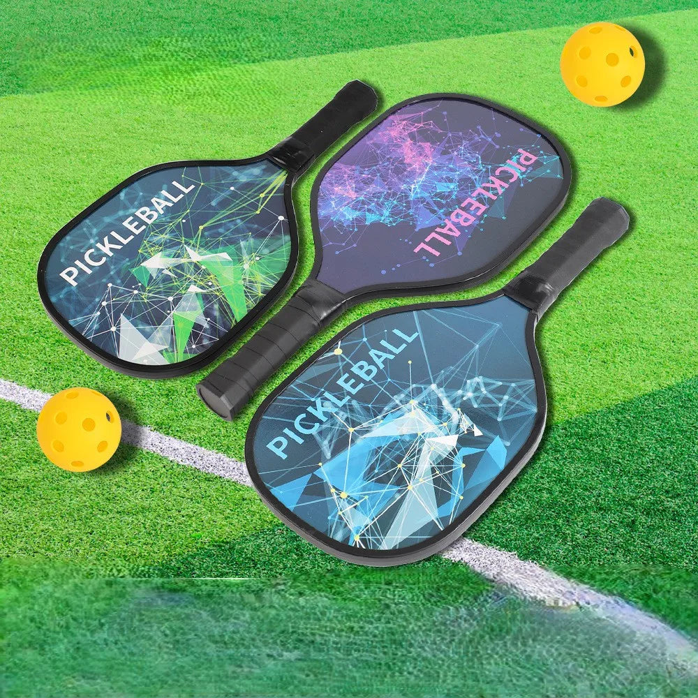 Pickleball Paddle Set With Two Rackets And Four Pickleballs