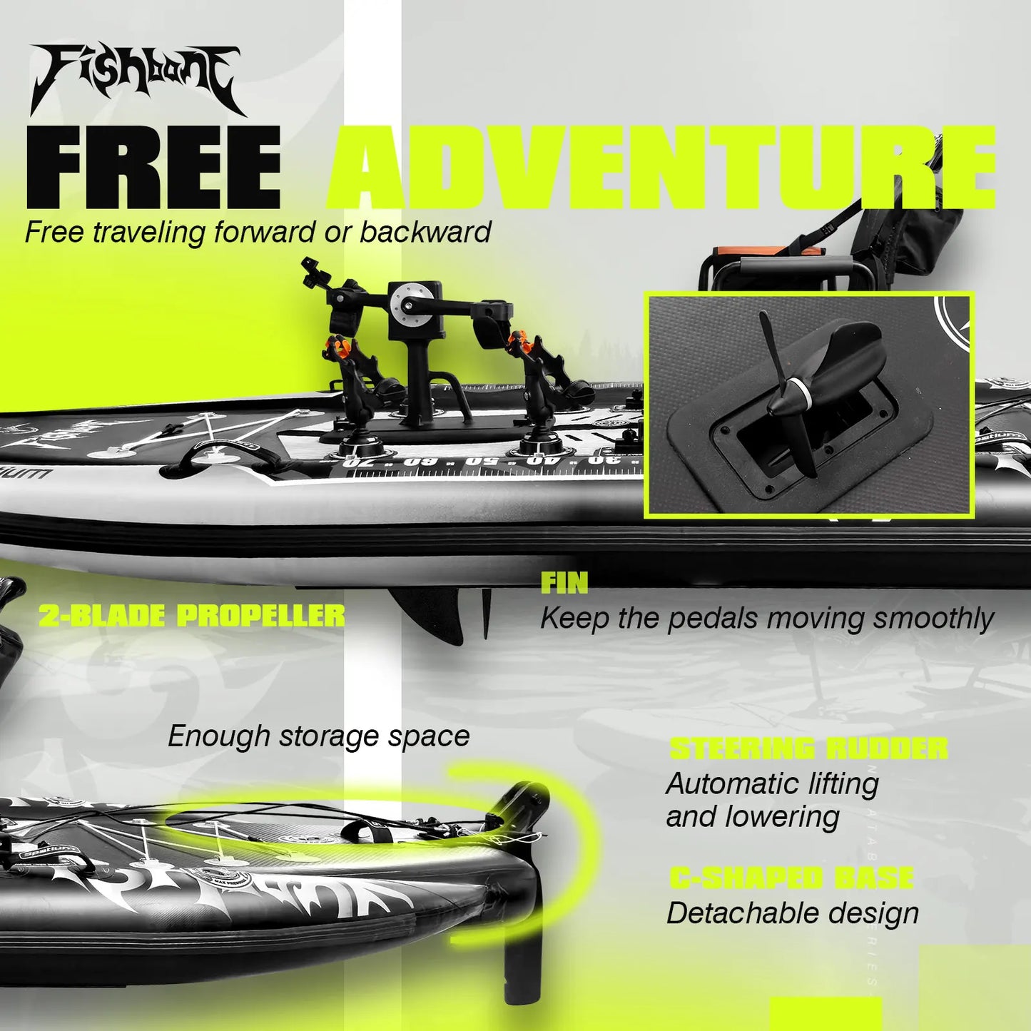 Spatium Pedal Drive Kayak Power System Sit On Top Fishing